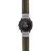 g.td.st23 Main Black & Yellow StrapsCo Heavy Duty Mens Leather Watch Band Strap 22mm