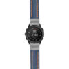 g.td.st23 Main Blue & Orange StrapsCo Heavy Duty Mens Leather Watch Band Strap 22mm