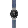 g.td.st23 Main Blue & White StrapsCo Heavy Duty Mens Leather Watch Band Strap 22mm