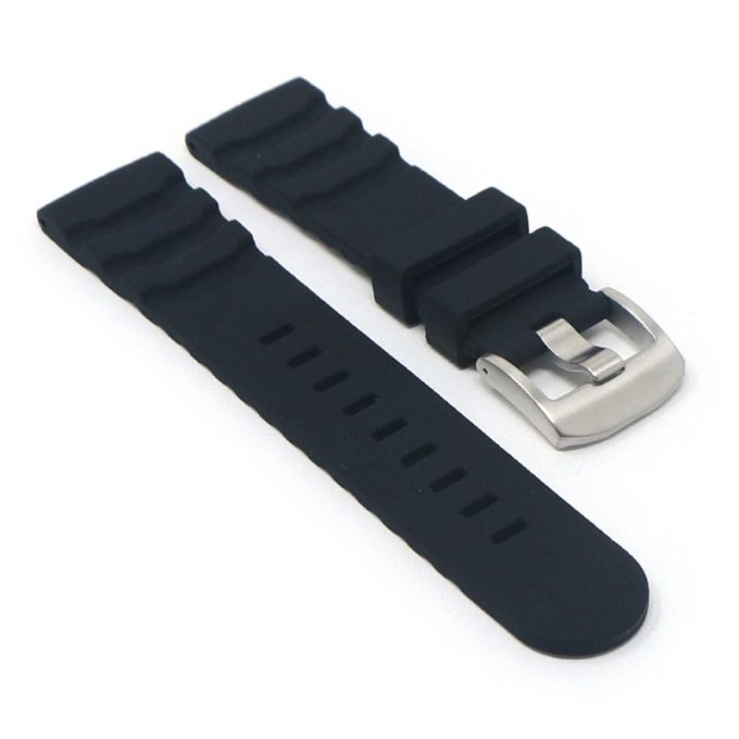 lmx5.1 Angle Black StrapsCo 24mm Rubber Watch Band Strap For Luminox