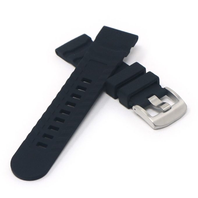 lmx5.1 Cross Black StrapsCo 24mm Rubber Watch Band Strap For Luminox