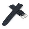 ms1.1 Cross Black StrapsCo Fitted Stitched Rubber Strap For Omega X Swatch Moonswatch