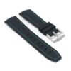 ms1.1.11 Angle Black & Green StrapsCo Fitted Stitched Rubber Strap For Omega X Swatch Moonswatch