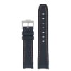 ms1.1.12 Main Black & Orange StrapsCo Fitted Stitched Rubber Strap For Omega X Swatch Moonswatch