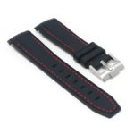 ms1.1.6 Angle Black & Red StrapsCo Fitted Stitched Rubber Strap For Omega X Swatch Moonswatch