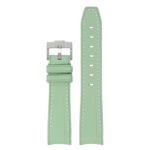 ms1.11 Main Green StrapsCo Fitted Stitched Rubber Strap For Omega X Swatch Moonswatch