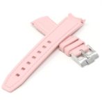 ms1.13 Cross Pink StrapsCo Fitted Stitched Rubber Strap For Omega X Swatch Moonswatch