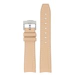 ms1.17 Main Khaki StrapsCo Fitted Stitched Rubber Strap For Omega X Swatch Moonswatch