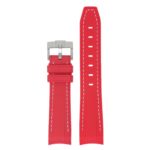 ms1.6 Main Red StrapsCo Fitted Stitched Rubber Strap For Omega X Swatch Moonswatch