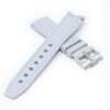 ms1.7 Cross Grey StrapsCo Fitted Stitched Rubber Strap For Omega X Swatch Moonswatch