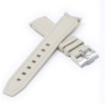 ms1.7b Cross Stone Grey StrapsCo Fitted Stitched Rubber Strap For Omega X Swatch Moonswatch