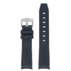 ms2.1 Up Black StrapsCo Fitted Smooth Rubber Strap For Omega X Swatch Moonswatch