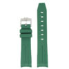ms2.11 Up Green StrapsCo Fitted Smooth Rubber Strap For Omega X Swatch Moonswatch