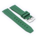 ms2.11 angle Green StrapsCo Fitted Smooth Rubber Strap For Omega X Swatch Moonswatch