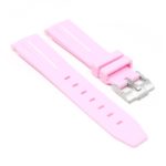 ms2.13.22 angle Pink & White StrapsCo Fitted Smooth Rubber Strap For Omega X Swatch Moonswatch