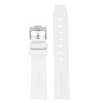 ms2.22 Up White StrapsCo Fitted Smooth Rubber Strap For Omega X Swatch Moonswatch