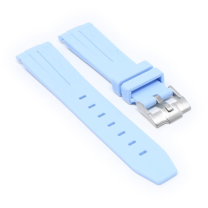 ms2.5b angle Light Blue StrapsCo Fitted Smooth Rubber Strap For Omega X Swatch Moonswatch