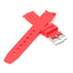 ms2.6 Cross Red StrapsCo Fitted Smooth Rubber Strap For Omega X Swatch Moonswatch