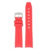 ms2.6 Up Red StrapsCo Fitted Smooth Rubber Strap For Omega X Swatch Moonswatch