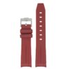 ms2.6b Up Dark Red StrapsCo Fitted Smooth Rubber Strap For Omega X Swatch Moonswatch