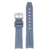 ms2.7 Up Grey StrapsCo Fitted Smooth Rubber Strap For Omega X Swatch Moonswatch