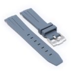 ms2.7 angle Grey StrapsCo Fitted Smooth Rubber Strap For Omega X Swatch Moonswatch