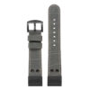 ds16 Up Grey StrapsCo DASSARI Croc Embossed Leather Pilot Watch Band with Matte Black Buckle 20mm