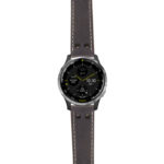 g.d2a.ds14 Main Blue StrapsCo DASSARI Vintage Leather Pilot Watch Band with Matte Black Buckle 20mm