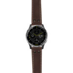 g.d2a.ds14 Main Brown StrapsCo DASSARI Vintage Leather Pilot Watch Band with Matte Black Buckle 20mm