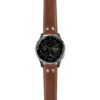 g.d2a.ds14 Main Tan StrapsCo DASSARI Vintage Leather Pilot Watch Band with Brush Silver Buckle 20mm
