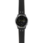 g.d2a.ds15 Main Black StrapsCo DASSARI Pilot Leather Watch Band with Matte Black Buckle 20mm