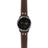 g.d2a.ds15 Main Brown StrapsCo DASSARI Pilot Leather Watch Band with Brush Silver Buckle 20mm