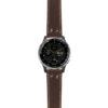 g.d2a.ds15 Main Brown StrapsCo DASSARI Pilot Leather Watch Band with Matte Black Buckle 20mm