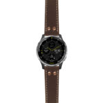 g.d2a.ds15 Main Brown StrapsCo DASSARI Pilot Leather Watch Band with Rose Gold Buckle 20mm