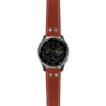 g.d2a.ds15 Main Rust StrapsCo DASSARI Pilot Leather Watch Band with Brush Silver Buckle 20mm
