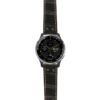 g.d2a.ds16 Main Black StrapsCo DASSARI Croc Embossed Leather Pilot Watch Band with Matte Black Buckle 20mm