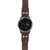 g.d2a.iw1 Main Dark Brown StrapsCo DASSARI Aviator Crocodile Embossed Leather Strap 20mm