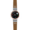 g.d2ds.ds14 Main Khaki StrapsCo DASSARI Vintage Leather Pilot Watch Band with Brush Silver Buckle 20mm