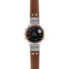 g.d2ds.ds14 Main Tan StrapsCo DASSARI Vintage Leather Pilot Watch Band with Brush Silver Buckle 20mm