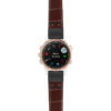 g.d2ds.ds16 Main Brown StrapsCo DASSARI Croc Embossed Leather Pilot Watch Band with Matte Black Buckle 20mm