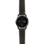 g.dax10.ds14 Main Black StrapsCo DASSARI Vintage Leather Pilot Watch Band with Matte Black Buckle 20mm