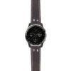 g.dax10.ds14 Main Blue StrapsCo DASSARI Vintage Leather Pilot Watch Band with Brush Silver Buckle 20mm