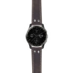 g.dax10.ds14 Main Blue StrapsCo DASSARI Vintage Leather Pilot Watch Band with Brush Silver Buckle 20mm