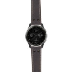g.dax10.ds14 Main Blue StrapsCo DASSARI Vintage Leather Pilot Watch Band with Matte Black Buckle 20mm