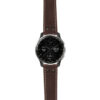 g.dax10.ds14 Main Brown StrapsCo DASSARI Vintage Leather Pilot Watch Band with Matte Black Buckle 20mm