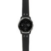 g.dax10.ds15 Main Black StrapsCo DASSARI Pilot Leather Watch Band with Matte Black Buckle 20mm