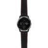 g.dax10.ds15 Main Black with Red Stictching StrapsCo DASSARI Pilot Leather Watch Band with Matte Black Buckle 20mm