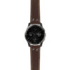 g.dax10.ds15 Main Brown StrapsCo DASSARI Pilot Leather Watch Band with Matte Black Buckle 20mm