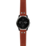 g.dax10.ds15 Main Rust StrapsCo DASSARI Pilot Leather Watch Band with Brush Silver Buckle 20mm