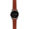 g.dax10.ds15 Main Rust StrapsCo DASSARI Pilot Leather Watch Band with Matte Black Buckle 20mm